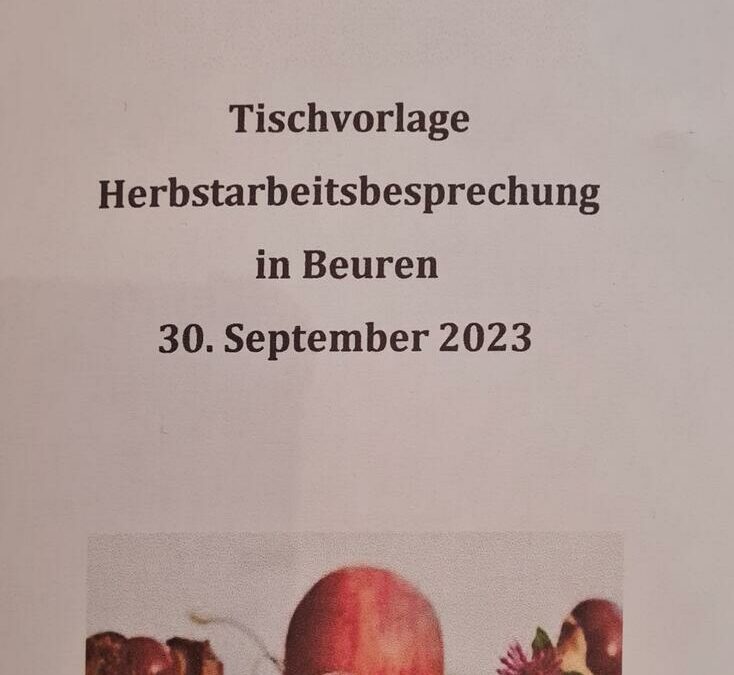 Herbstarbeitssitzung des KreisLandFrauenverbands Nürtingen