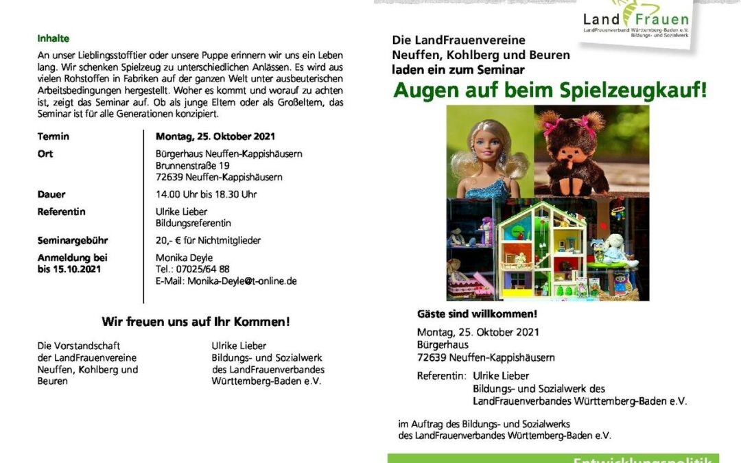 Augen auf beim Spielzeugkauf